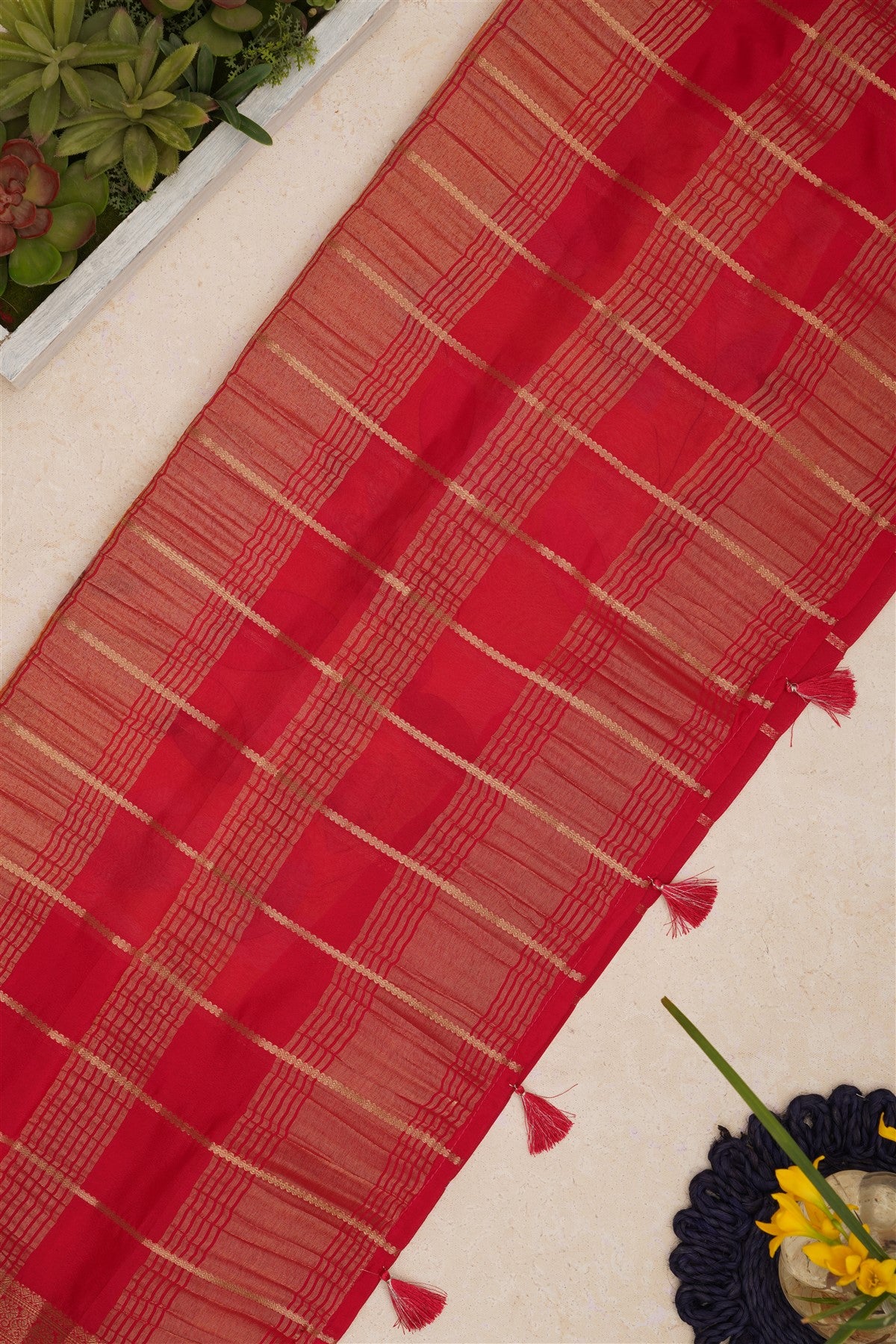 Mysore Silk Light Yellow Saree