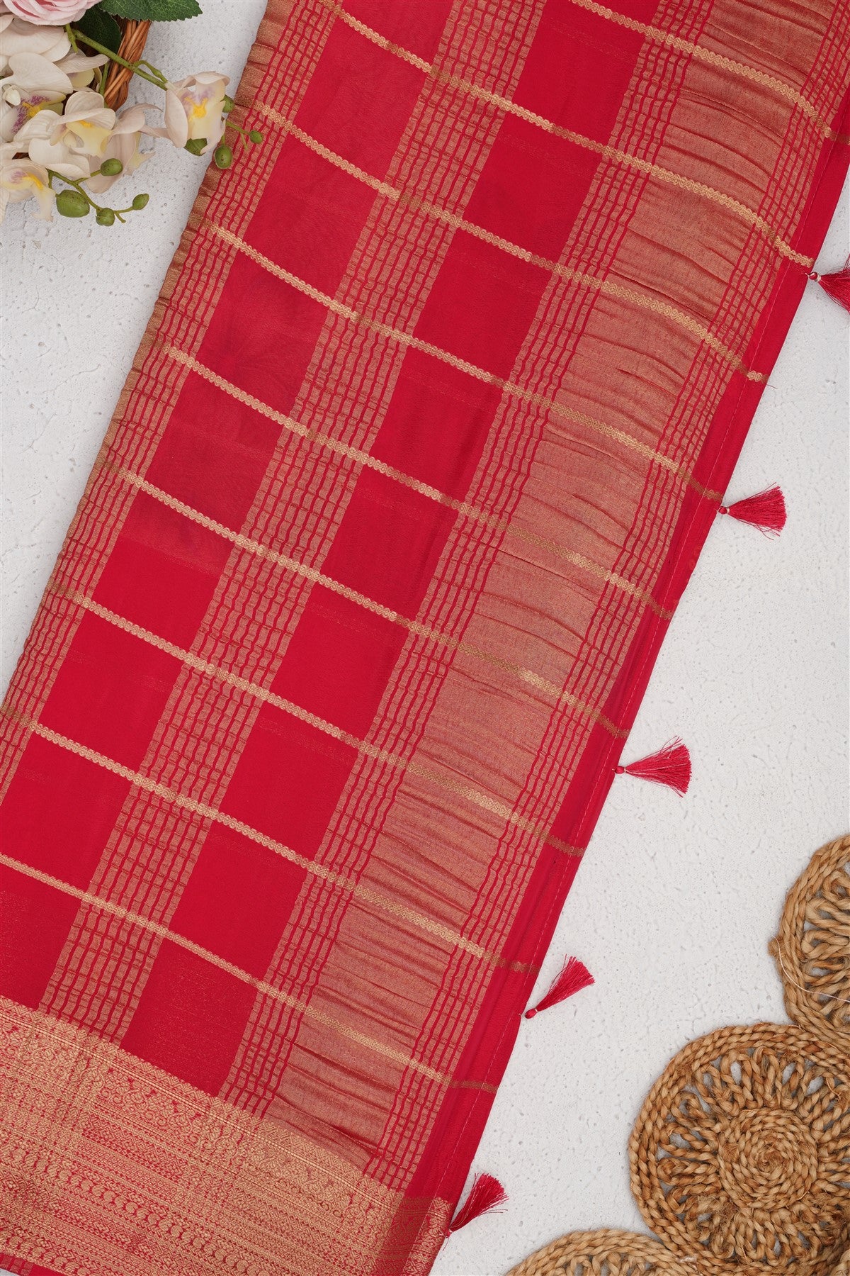 Mysore Silk Cream Saree