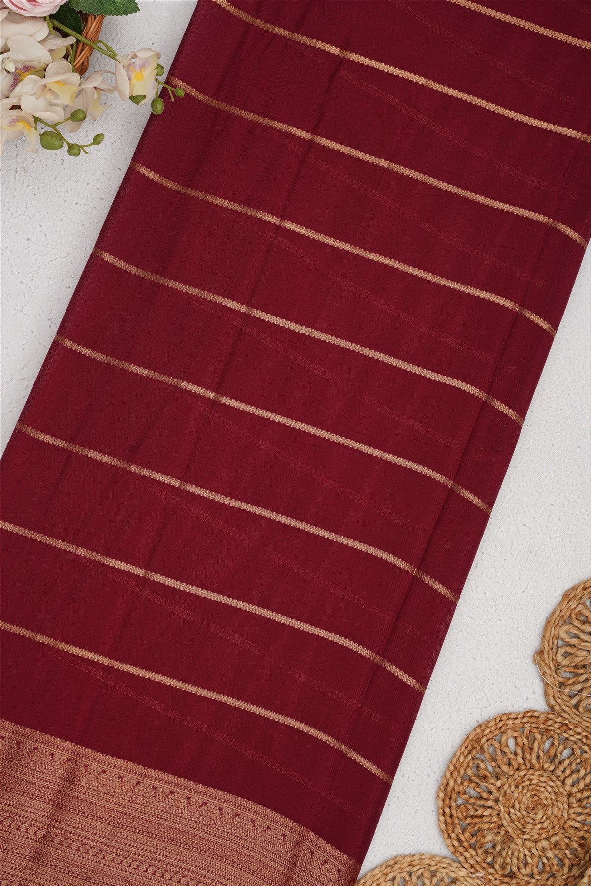 Mysore Silk Lavender Saree