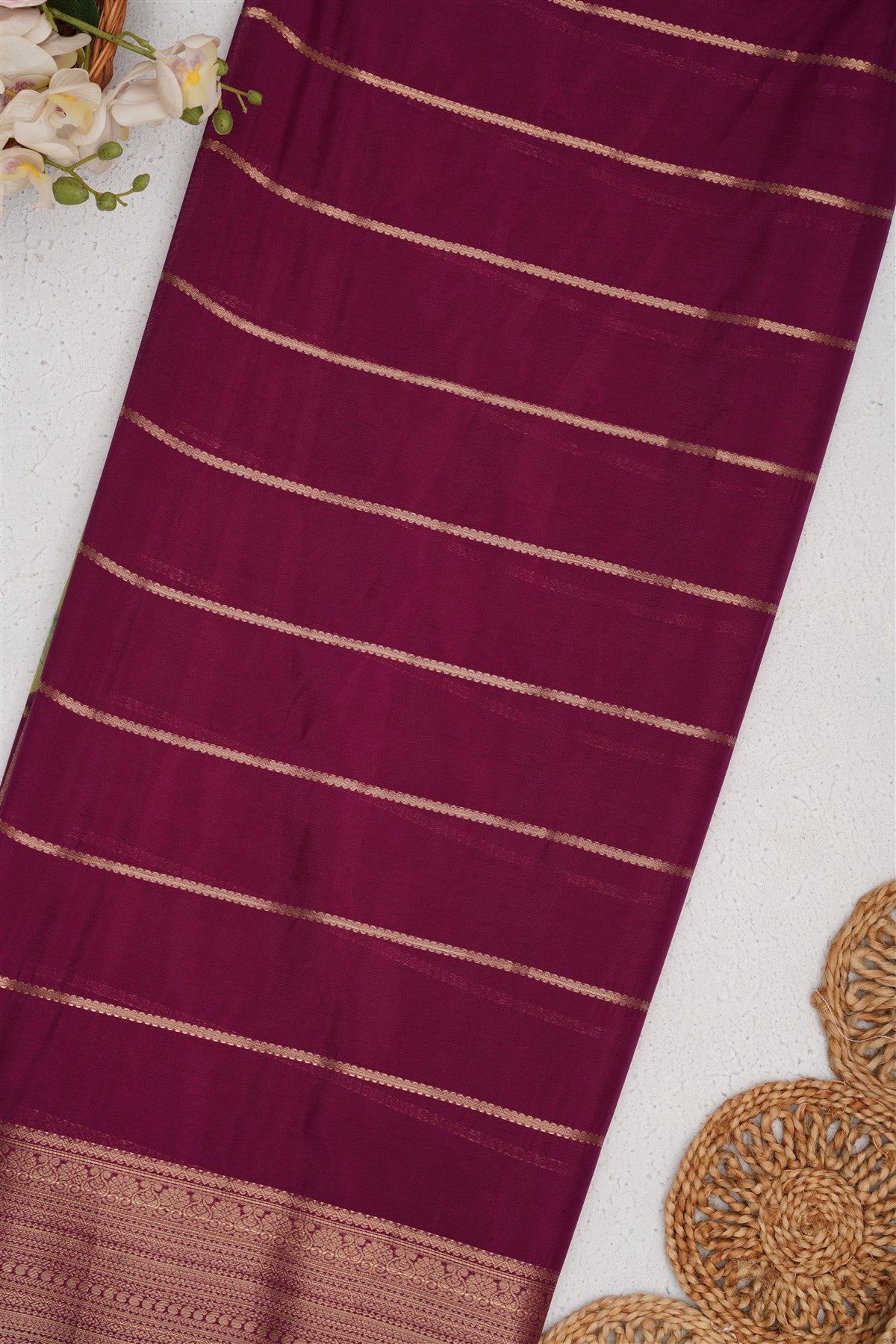 Mysore Silk Green Saree