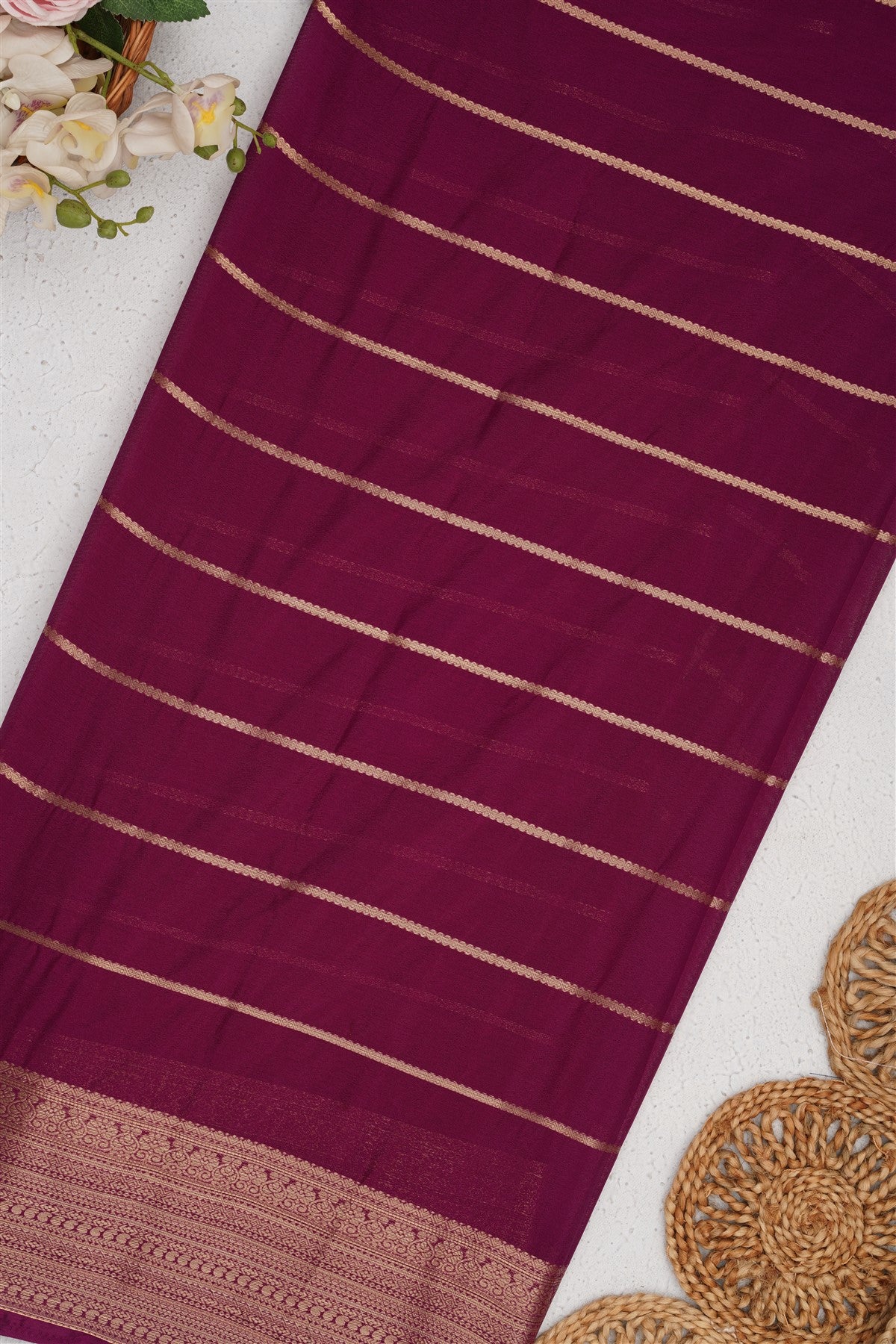 Mysore Silk Green Saree