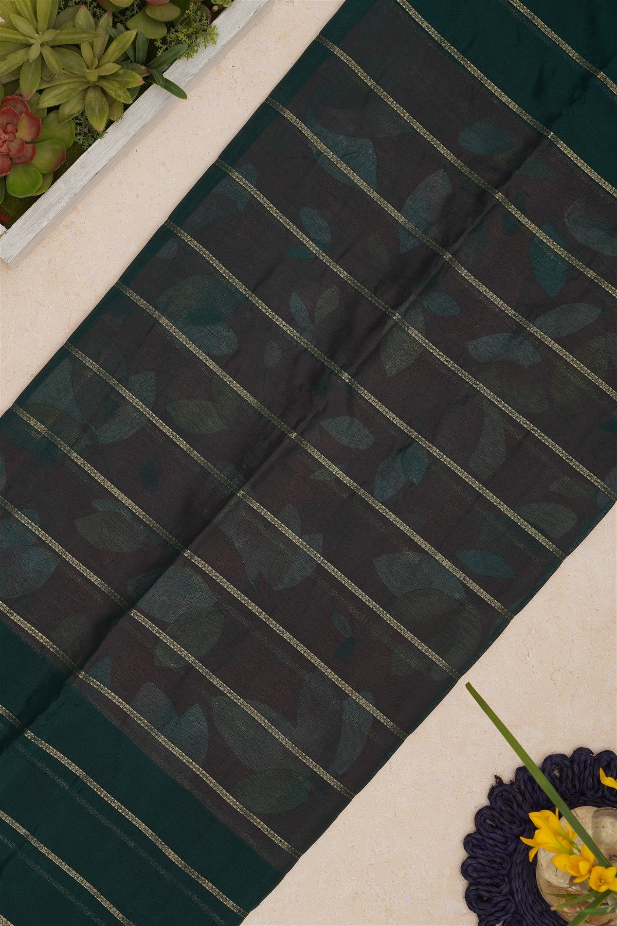 Mysore Silk Peach Saree