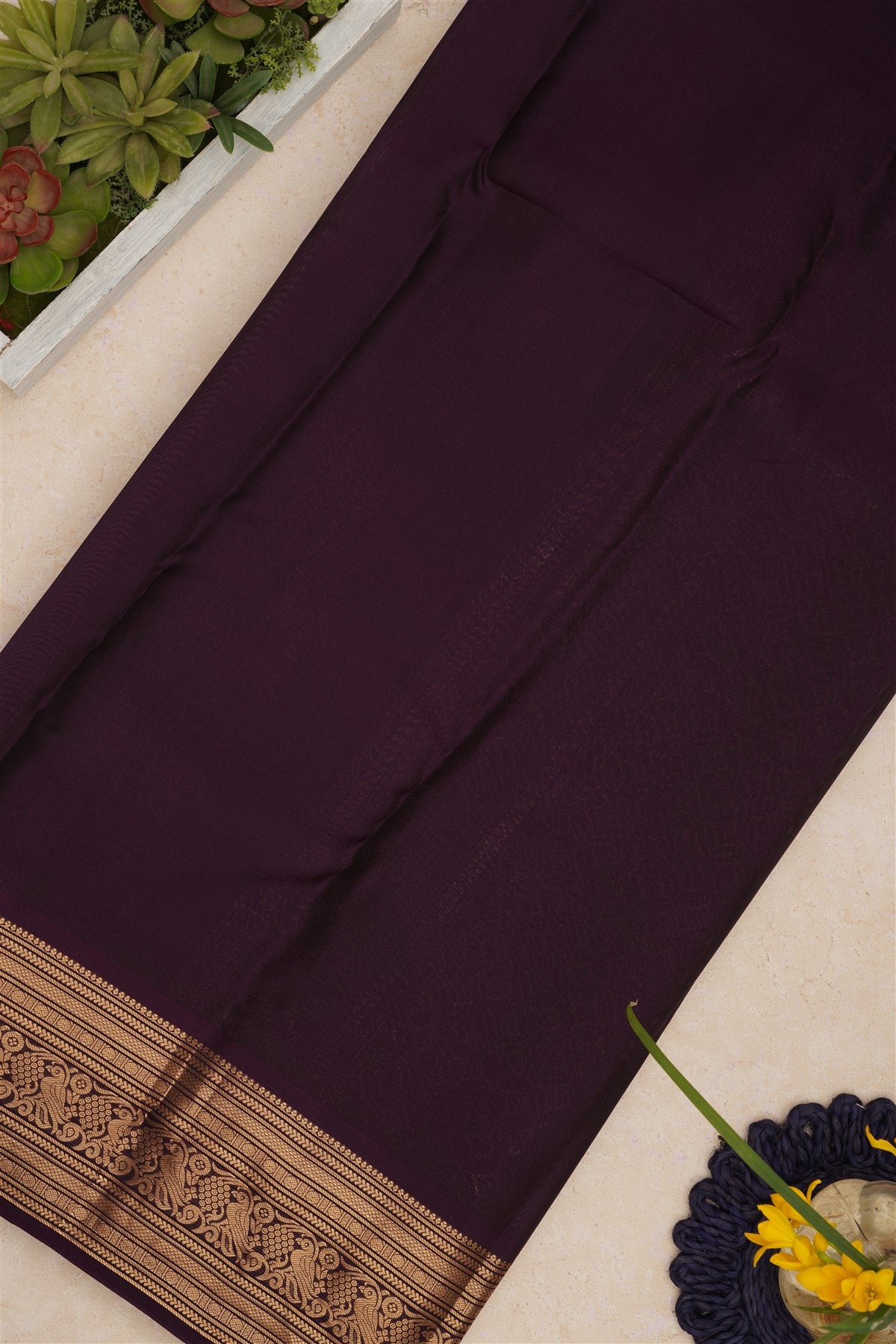 Kanchipuram Silk Green Saree