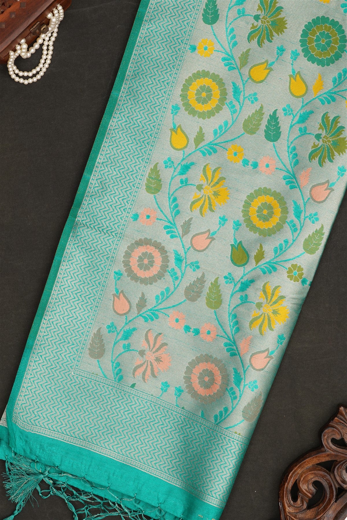 Banarasi Silk Green Saree