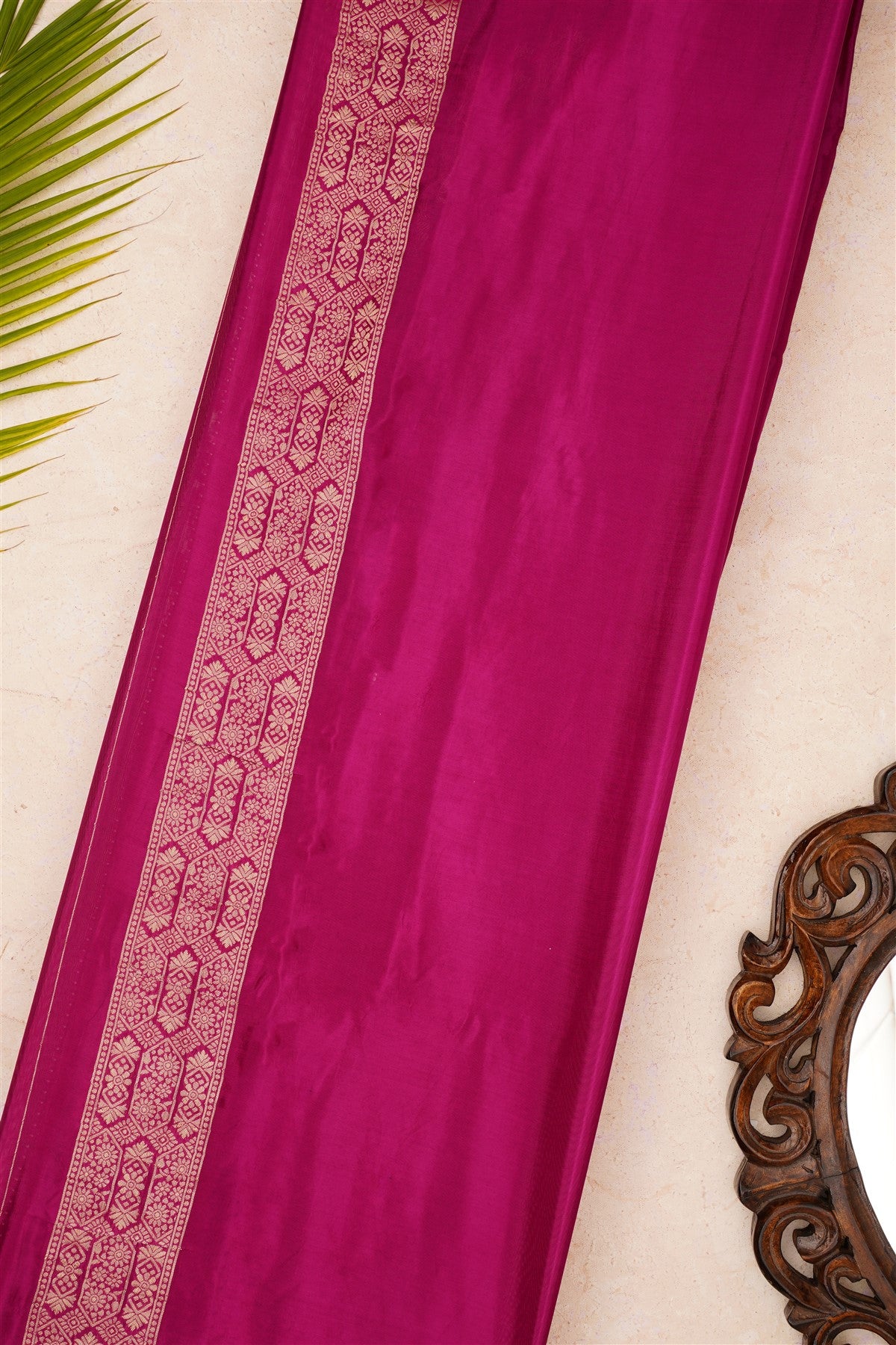 Banarasi Mashru Purple Saree
