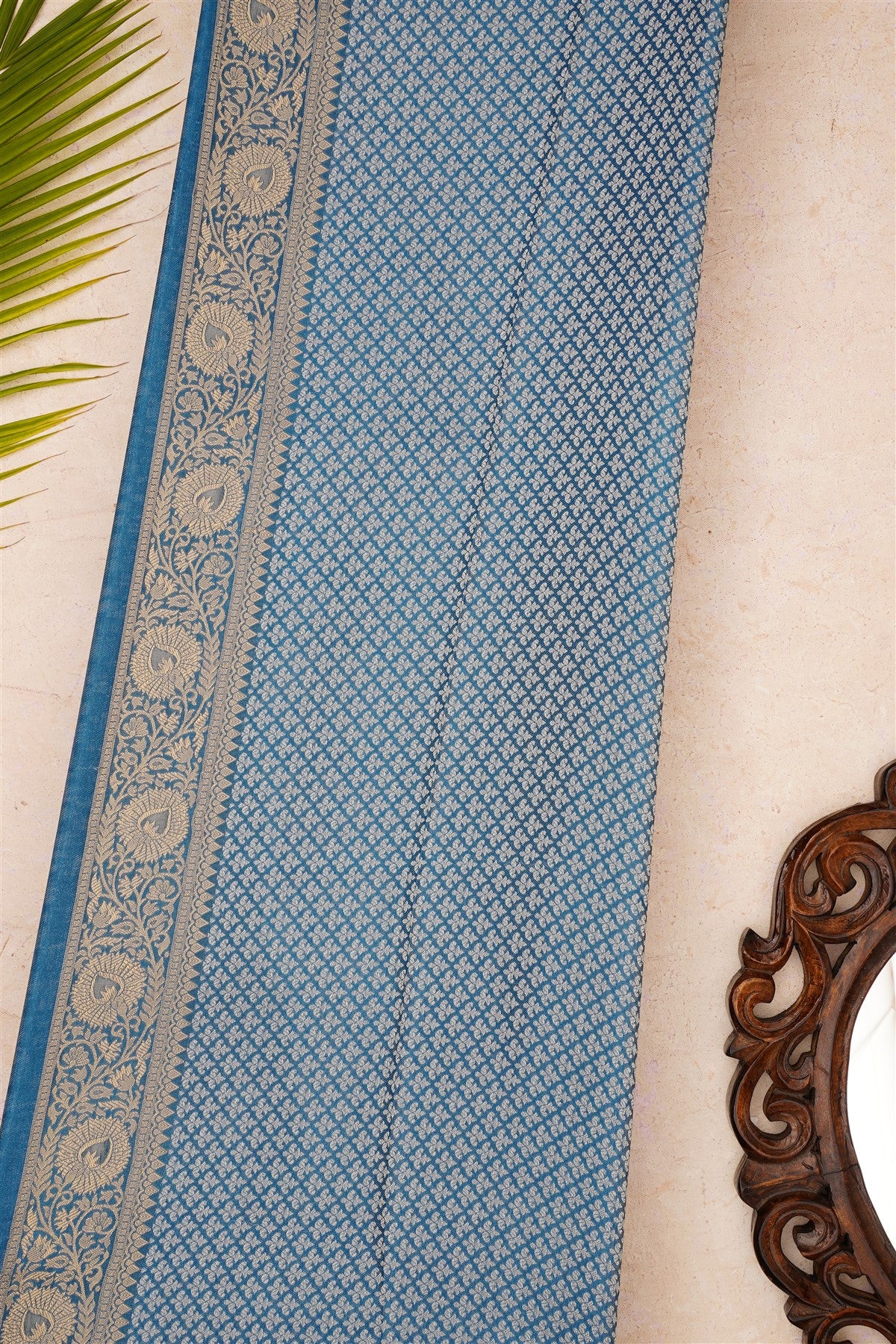 Banarasi Brocade Dark Blue Saree