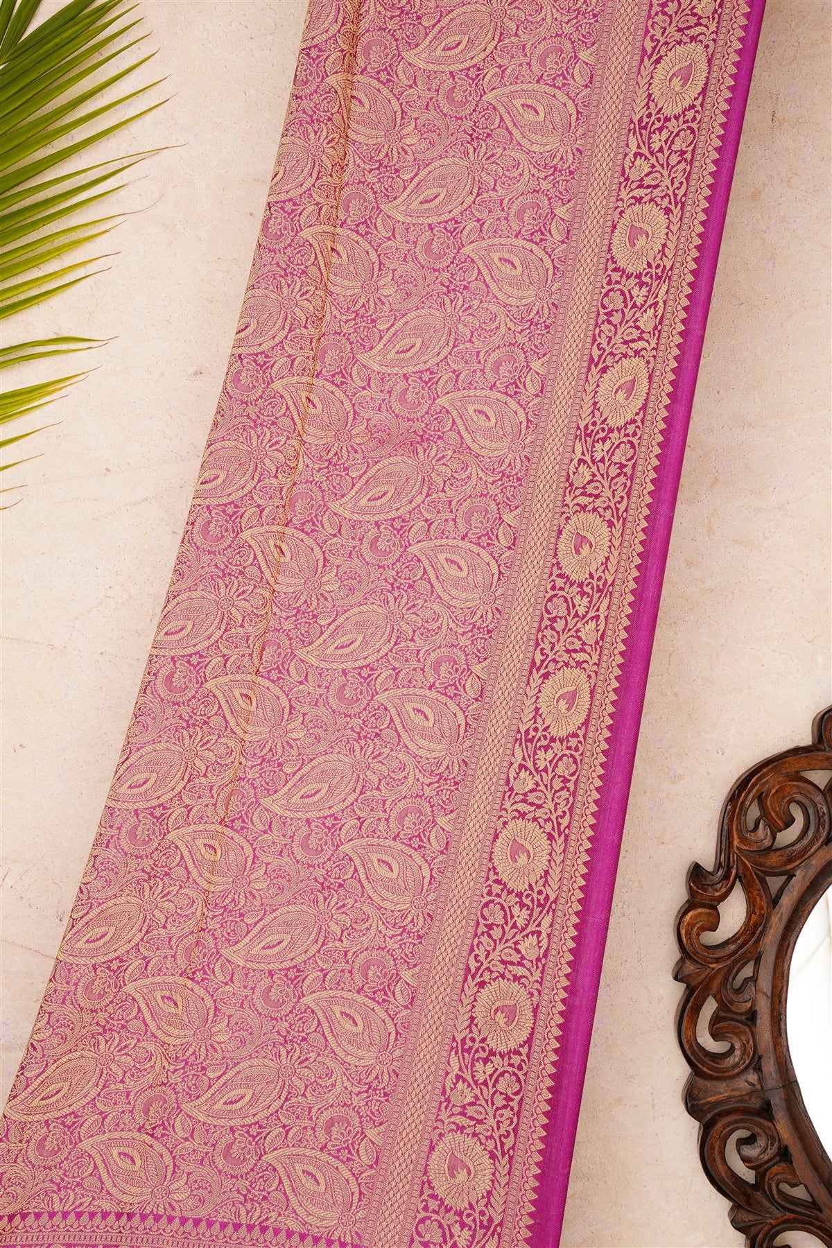 Banarasi Brocade Purple Saree
