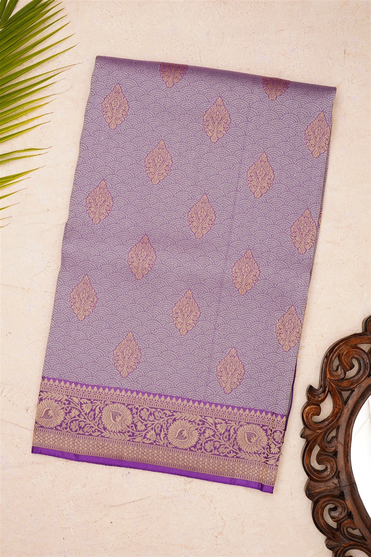Banarasi Brocade Violet Saree