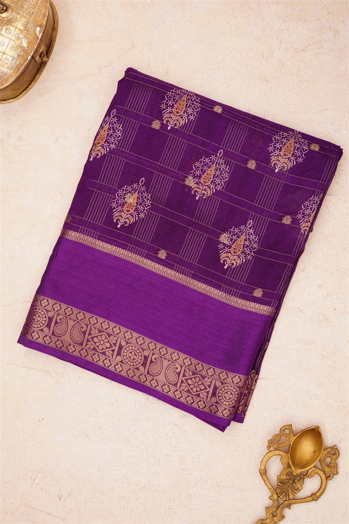Fancy Georgette Violet Saree