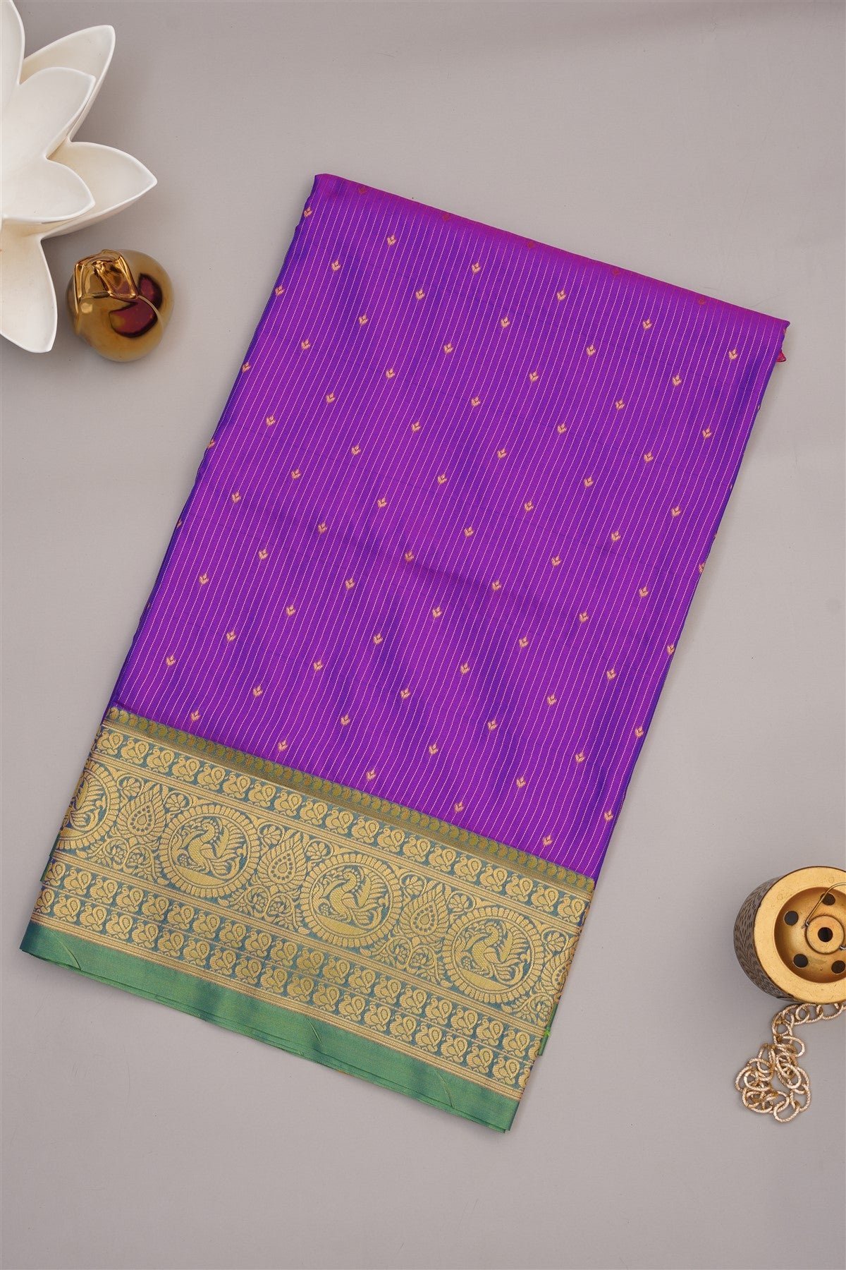 Banarasi Soft Silk Purple Saree