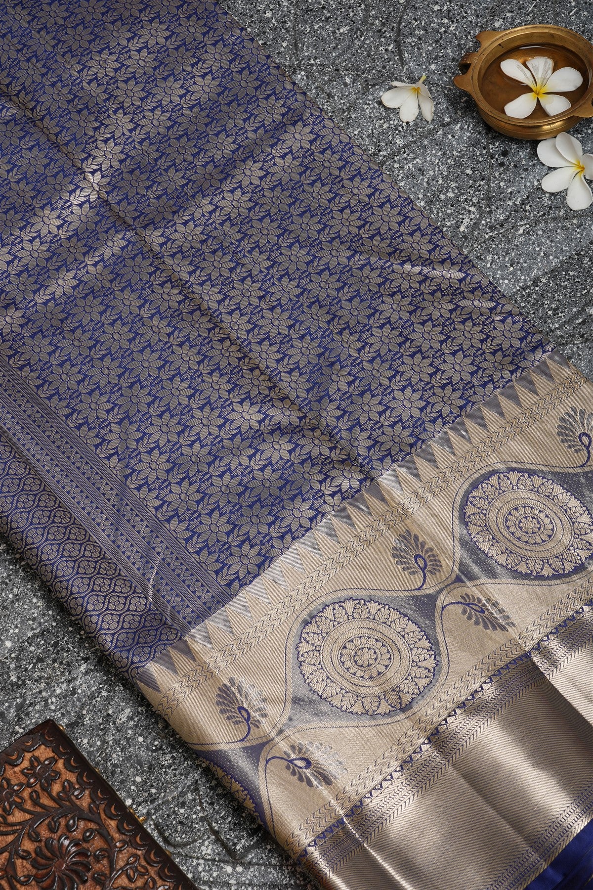 Semi Kanchipuram Silk Light Green Saree