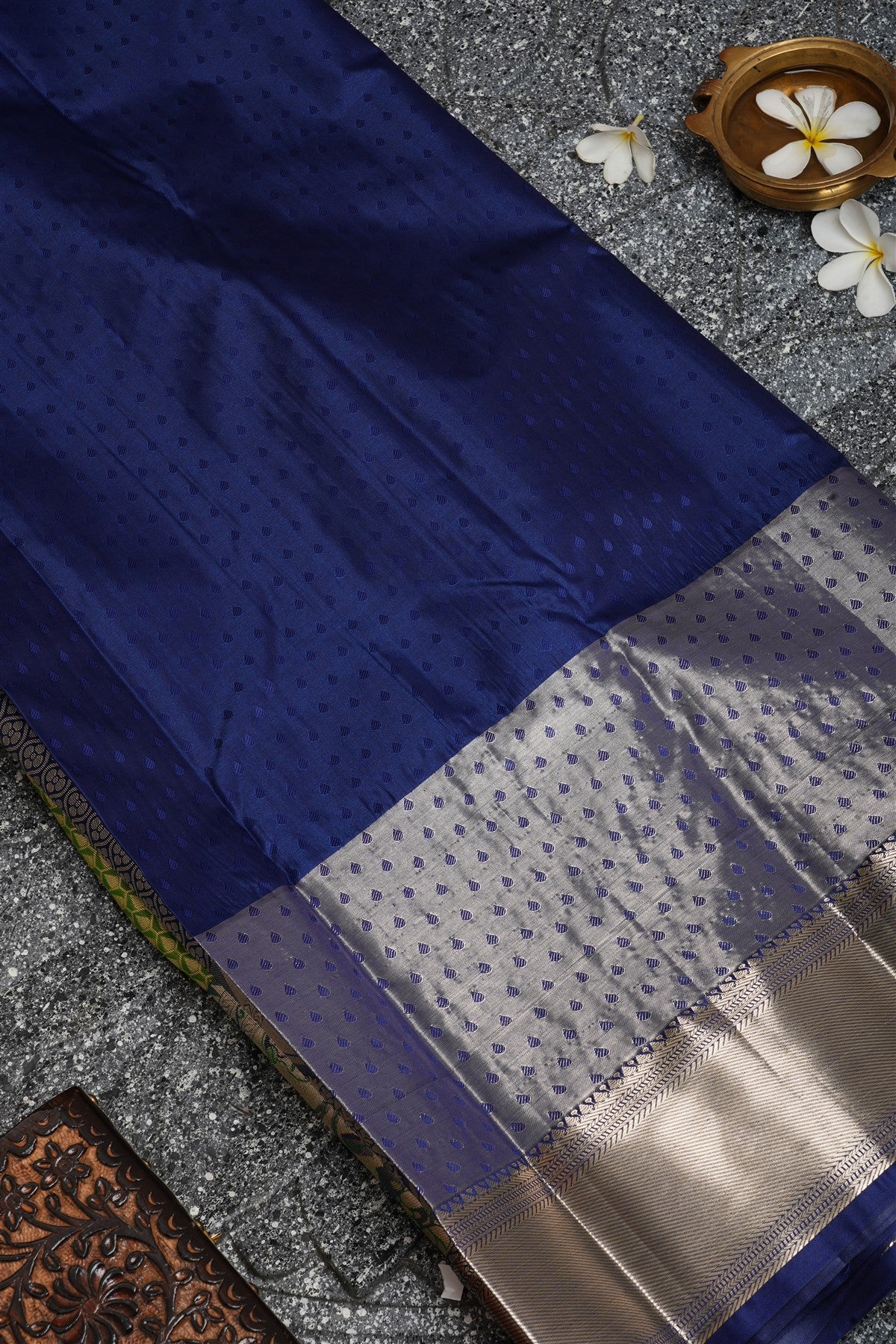 Semi Kanchipuram Silk Light Green Saree