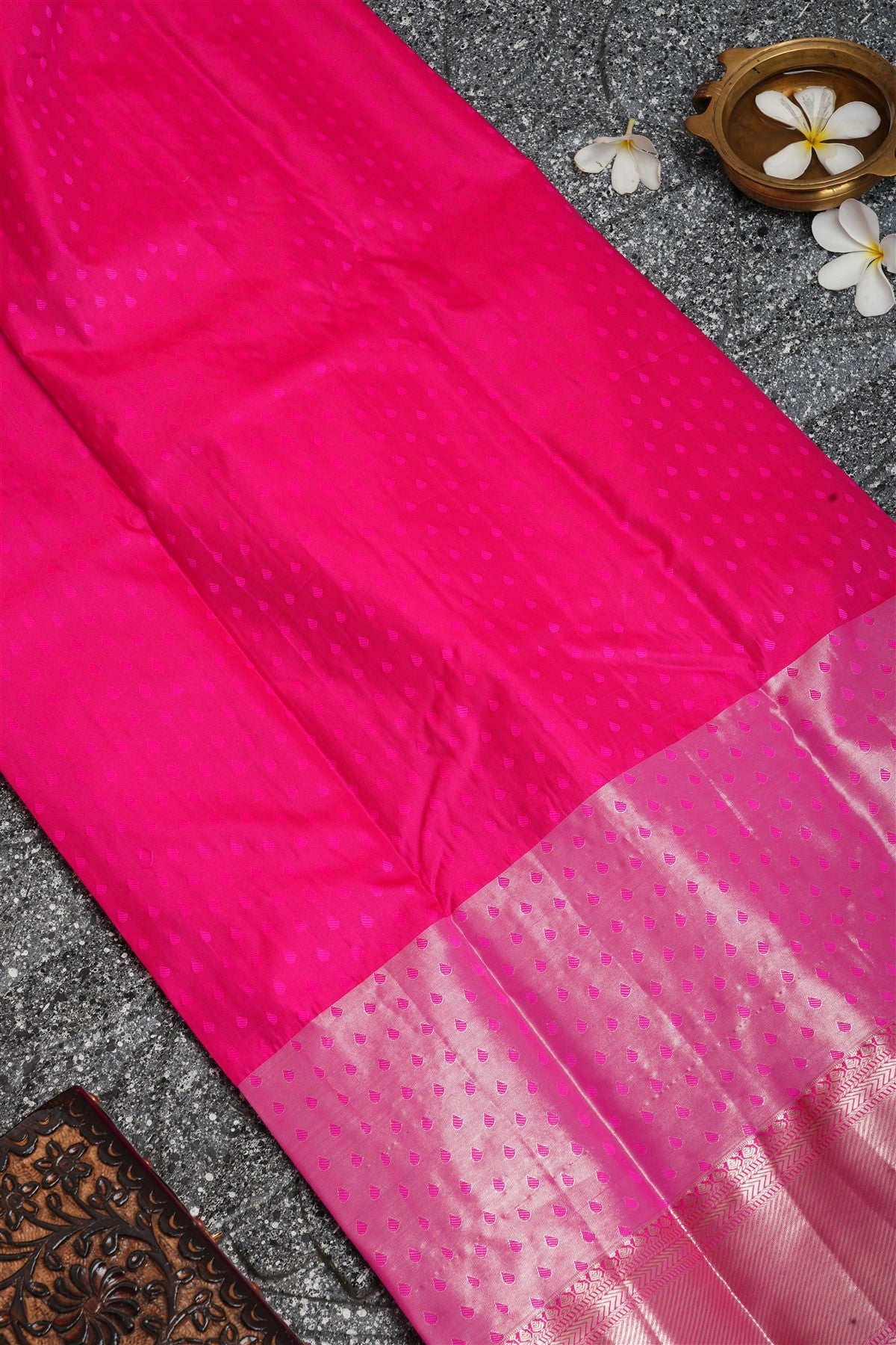 Semi Kanchipuram Silk Lavander Saree