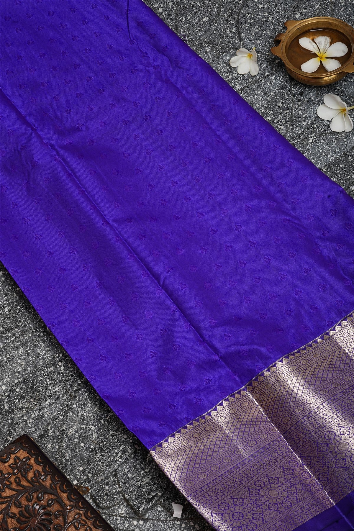 Semi Kanchipuram Silk Peach Saree