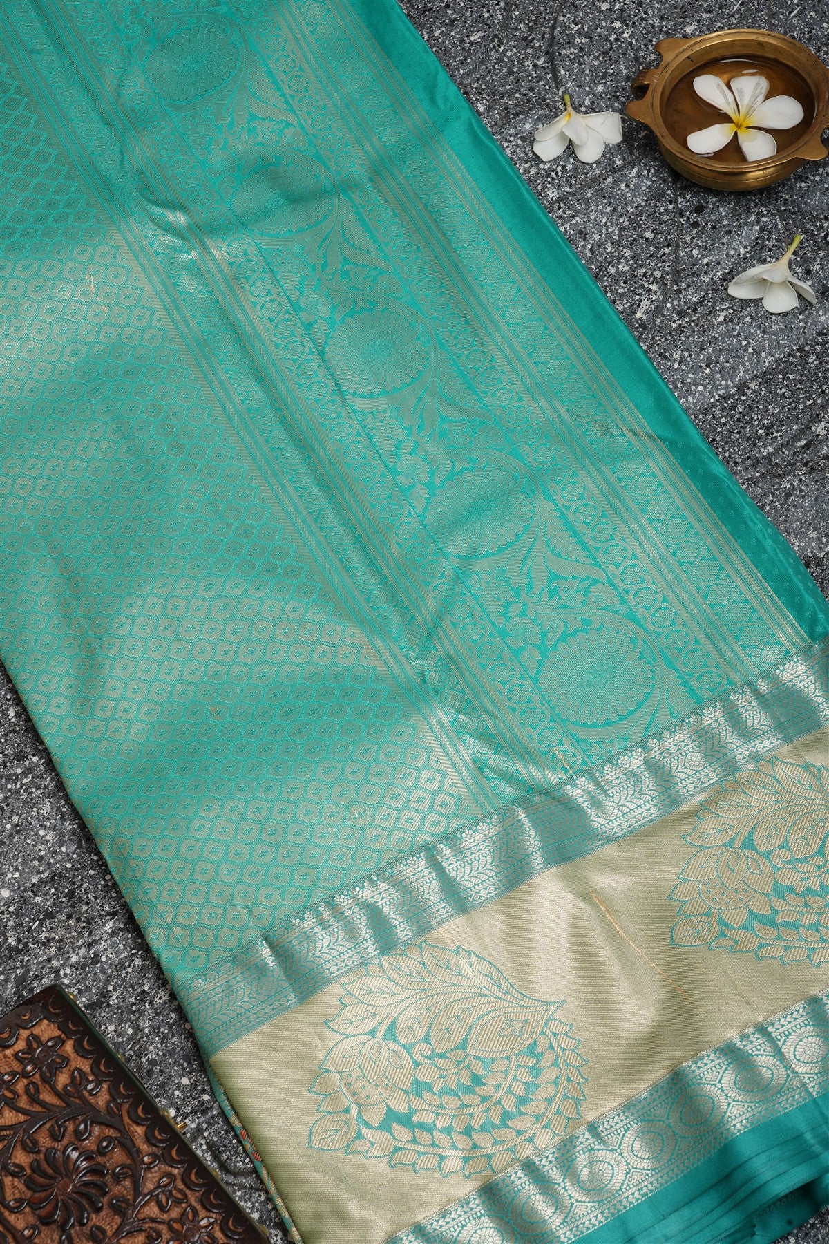 Semi Kanchipuram Silk Deep Pink Saree