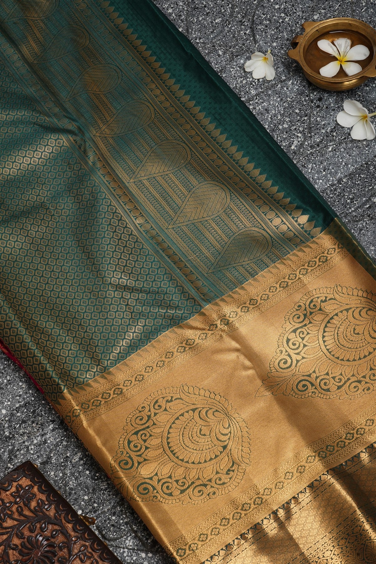Semi Kanchipuram Silk Pink Saree