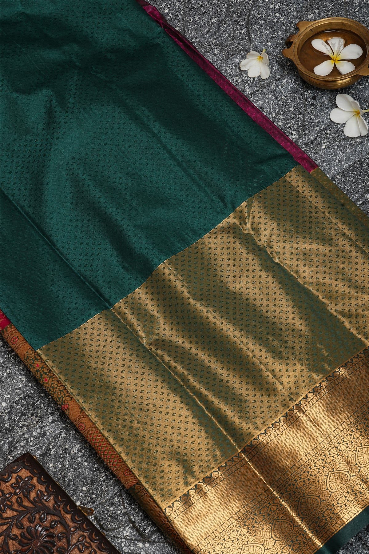 Semi Kanchipuram Silk Pink Saree