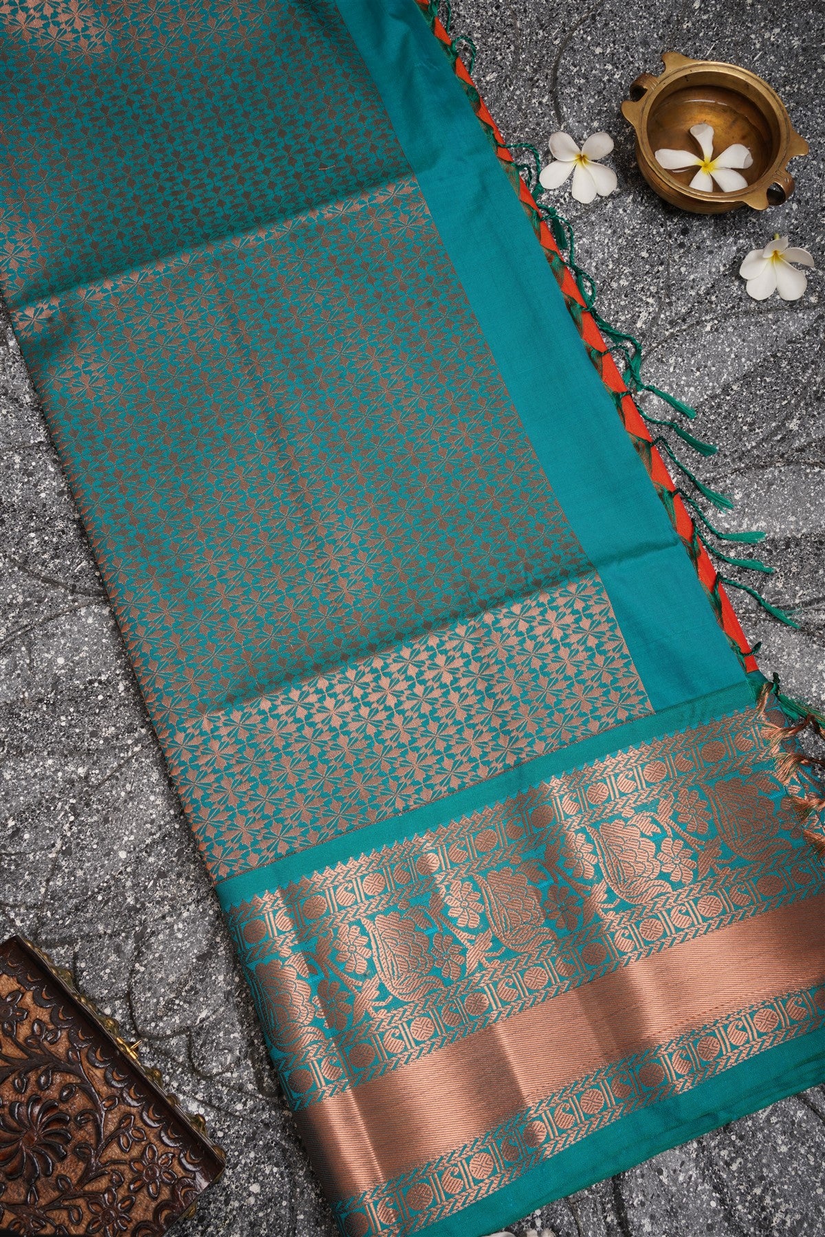 Semi Pattu Silk Mustard Saree