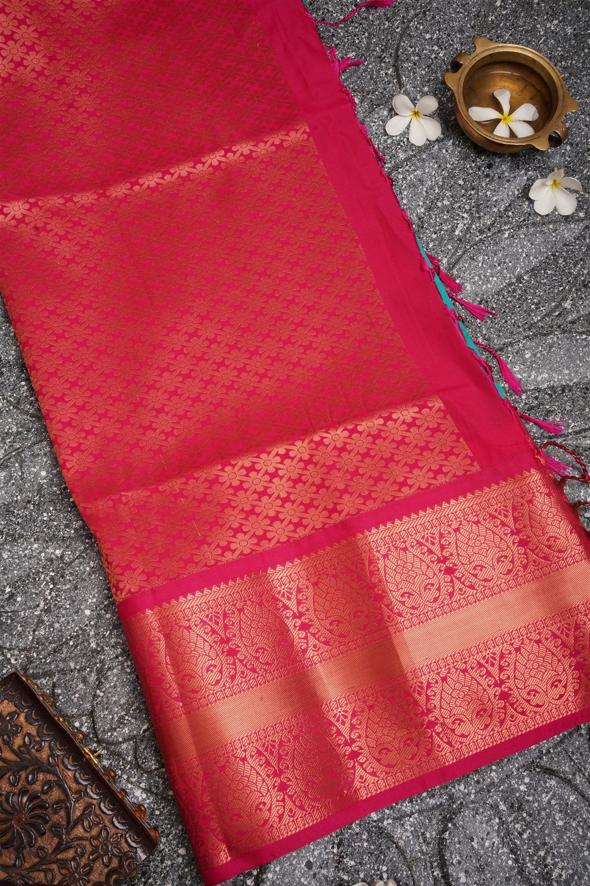 Semi Pattu Silk Sea Green Saree