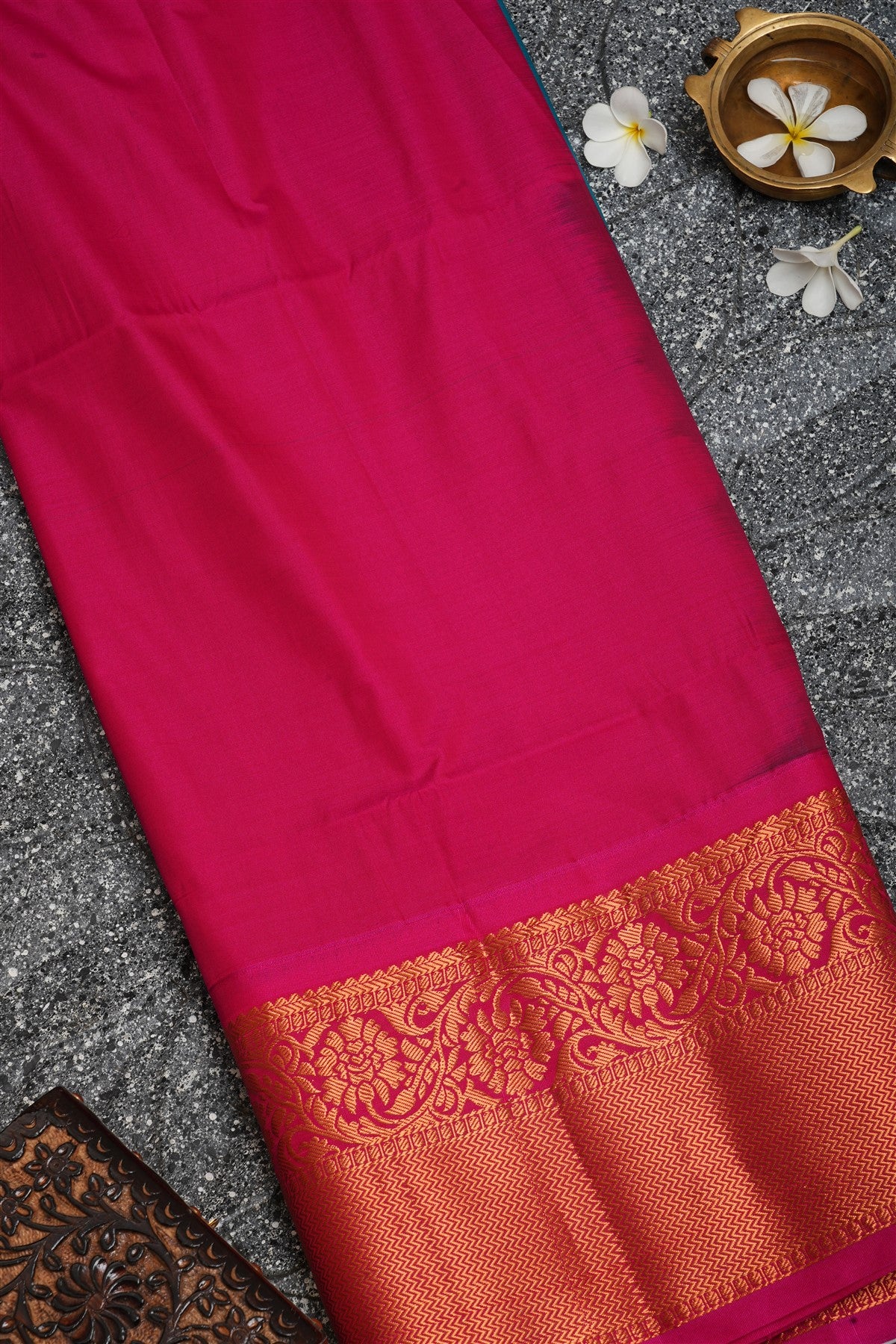 Semi Pattu Silk Rama Green Saree