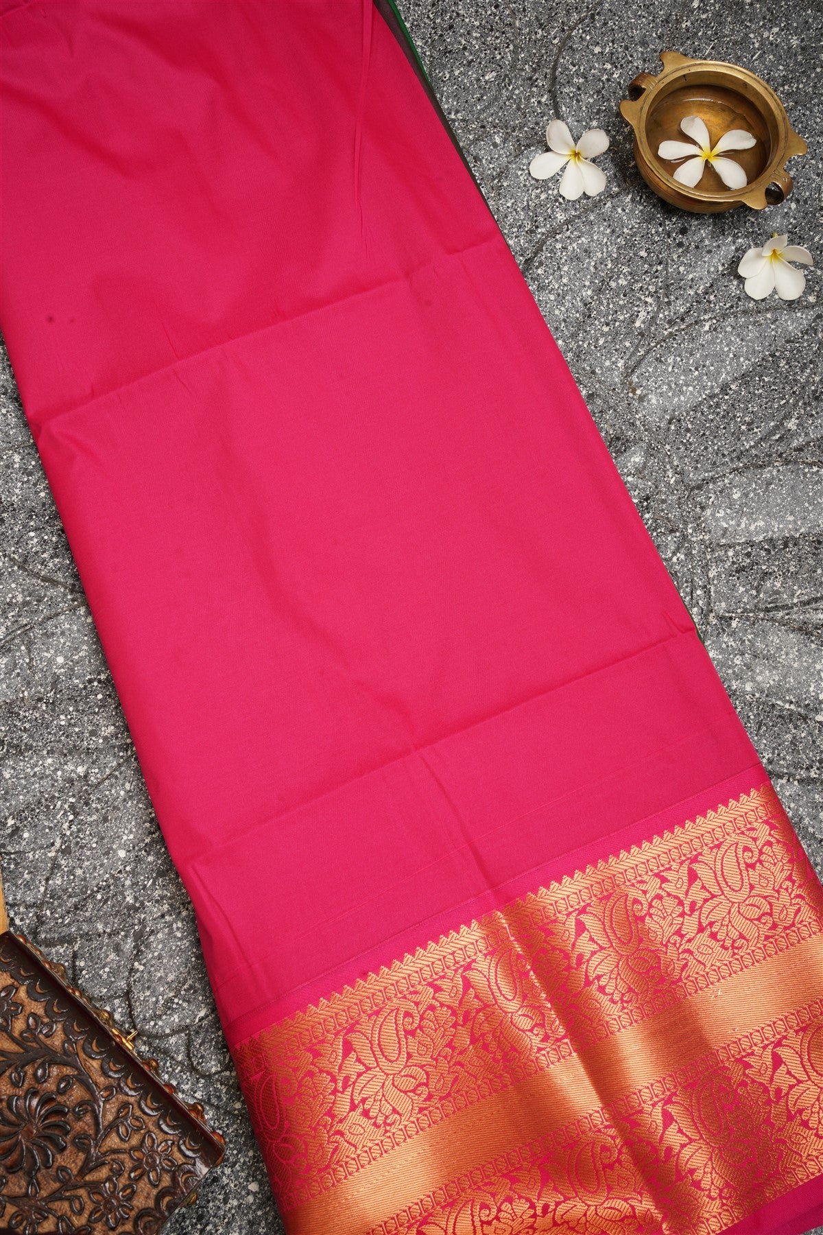 Semi Pattu Silk Green Saree