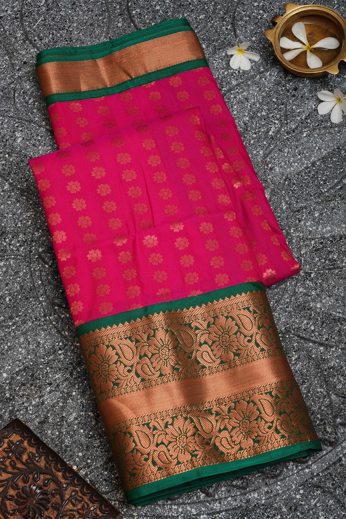 Semi Pattu Silk Light Pink Saree