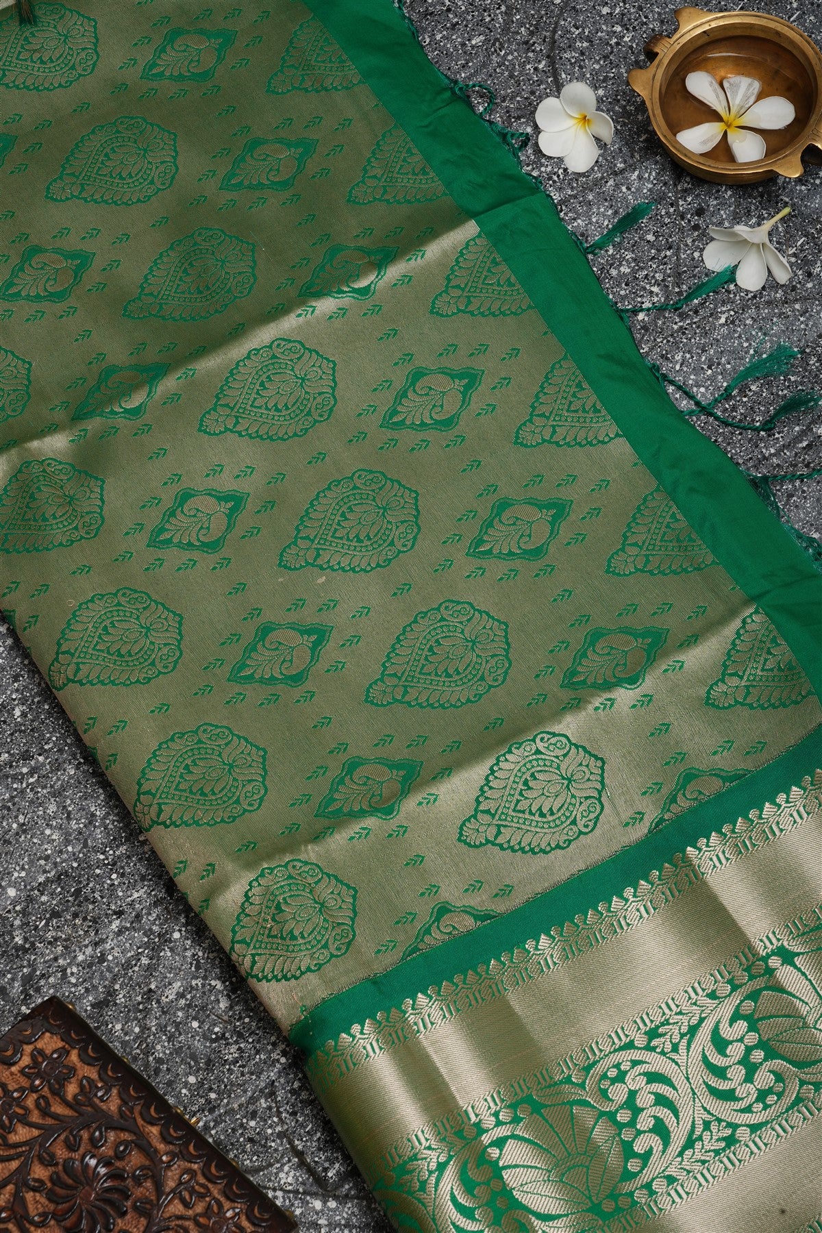 Semi Pattu Silk Mustard Saree