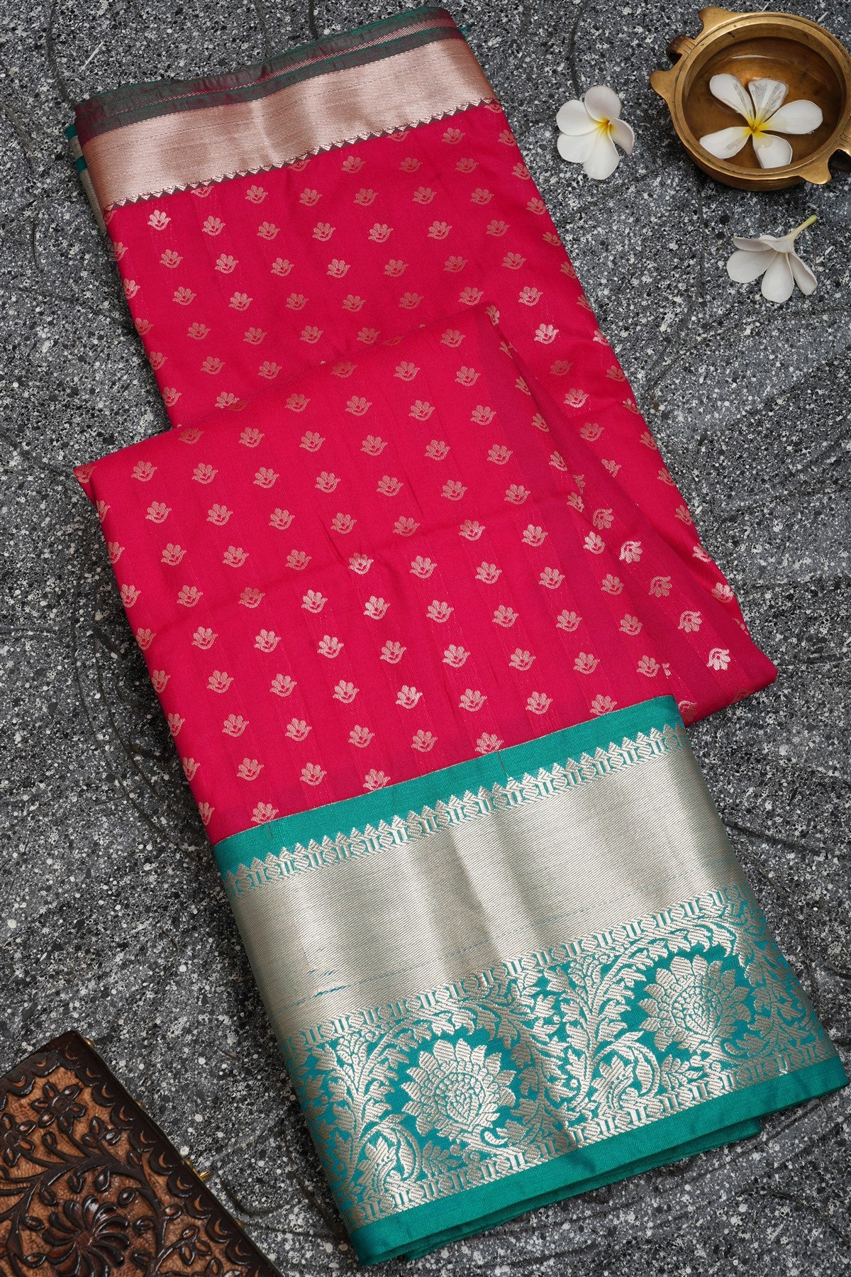 Semi Pattu Silk Pink Saree
