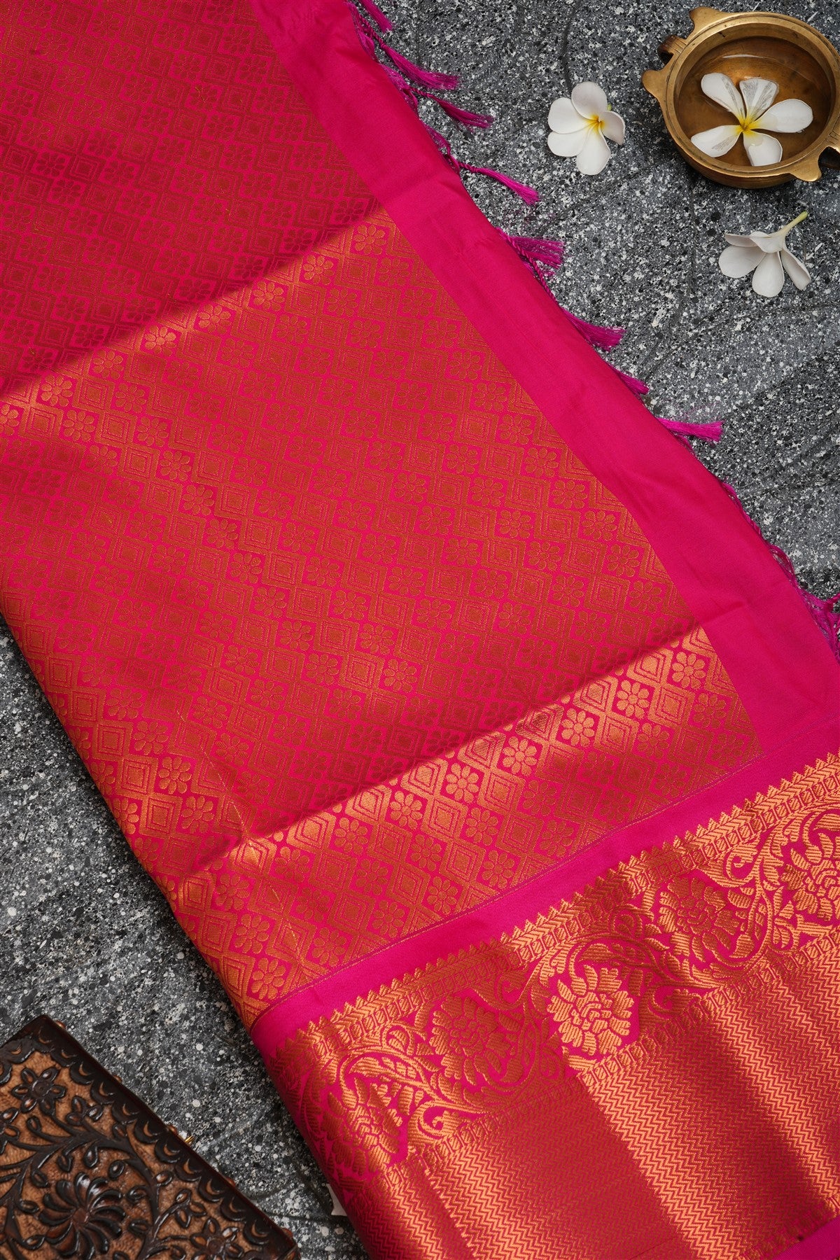 Semi Pattu Silk Blue Saree