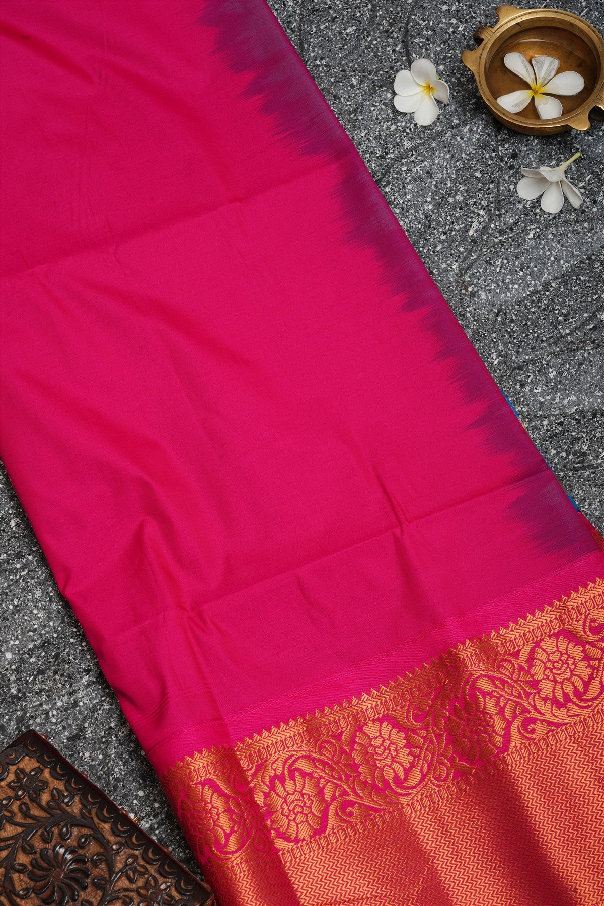 Semi Pattu Silk Blue Saree