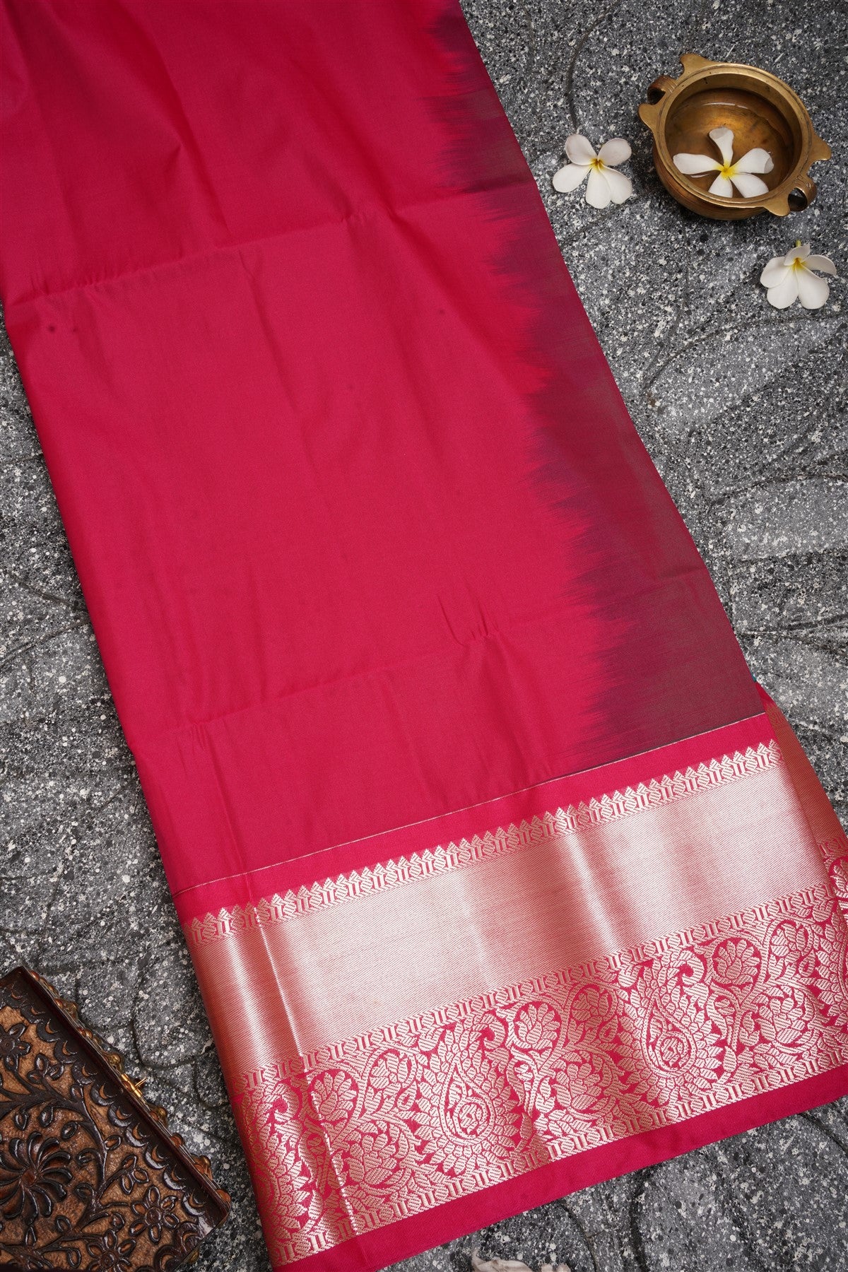 Semi Pattu Silk Rama Green Saree