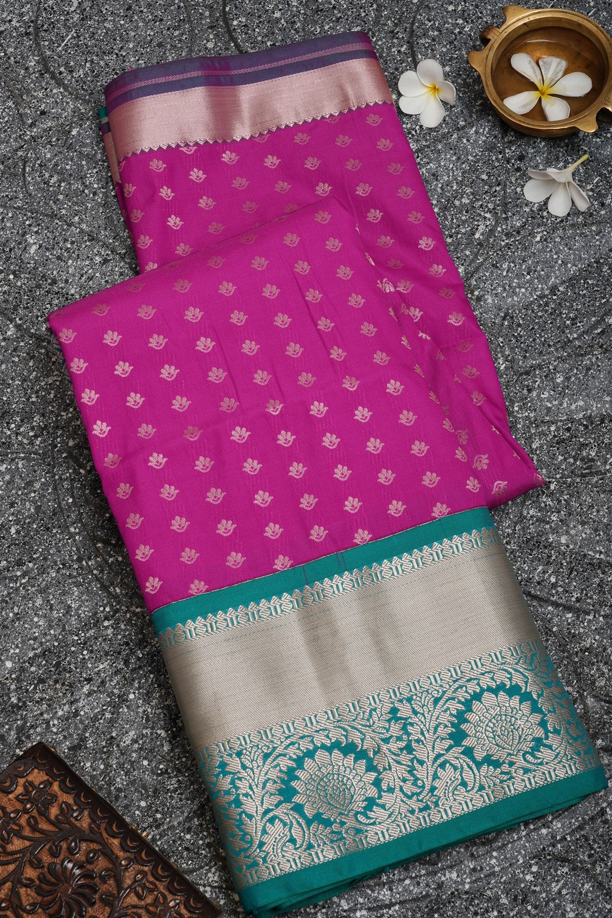 Semi Pattu Silk Purple Saree
