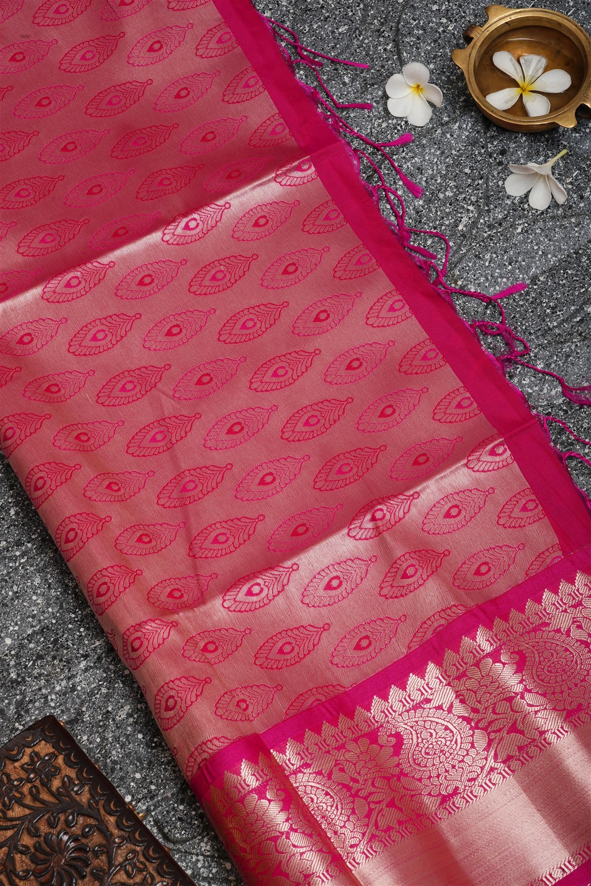 Semi Pattu Silk Blue Saree