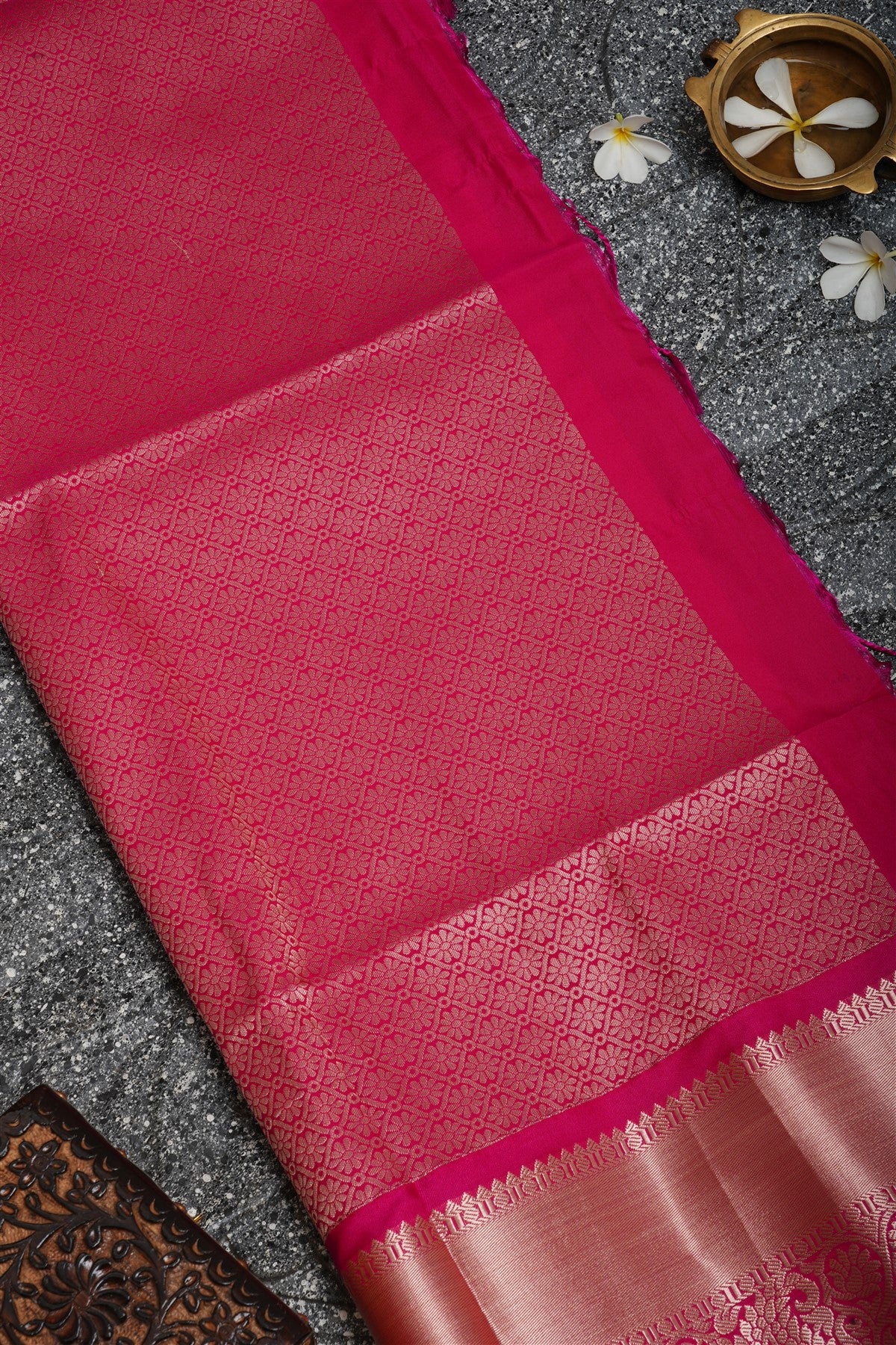 Semi Pattu Silk Grey Saree