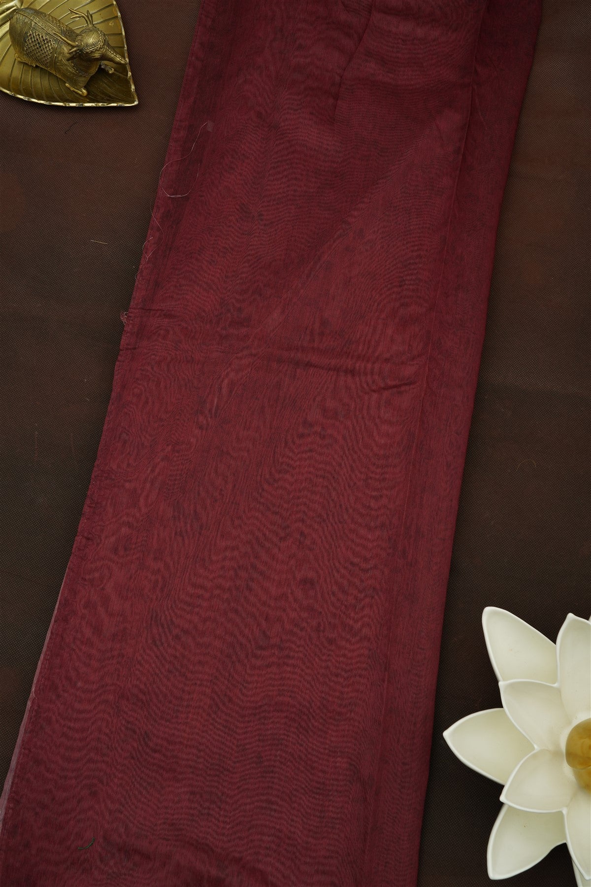 Bhagalpur Silk Maroon Saree