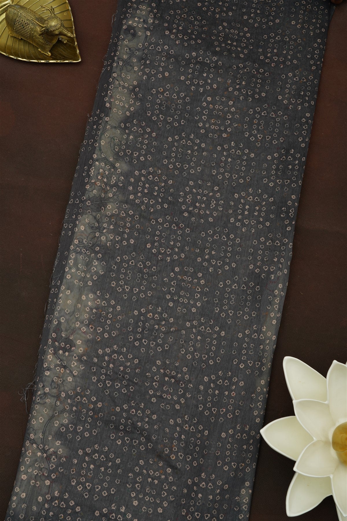 Fancy Mashru Grey Saree