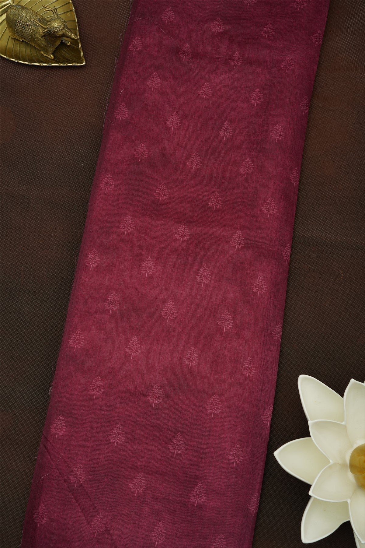 Bhagalpur Silk Purple Saree