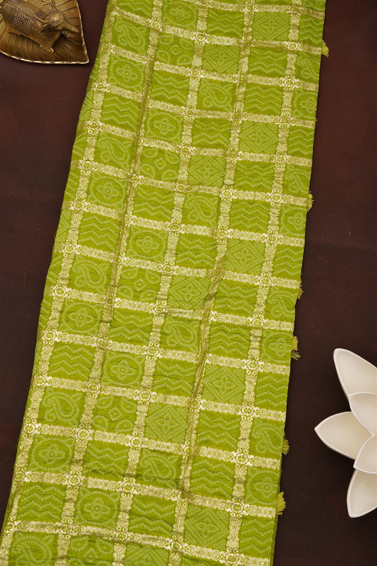 Fancy Chinon Chiffon Light Green Saree