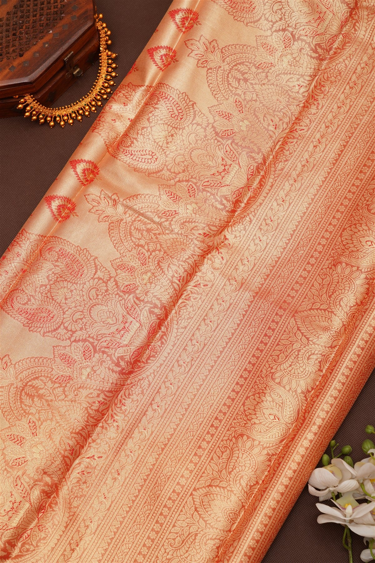Semi Pattu Silk Blend Light Lavender Saree