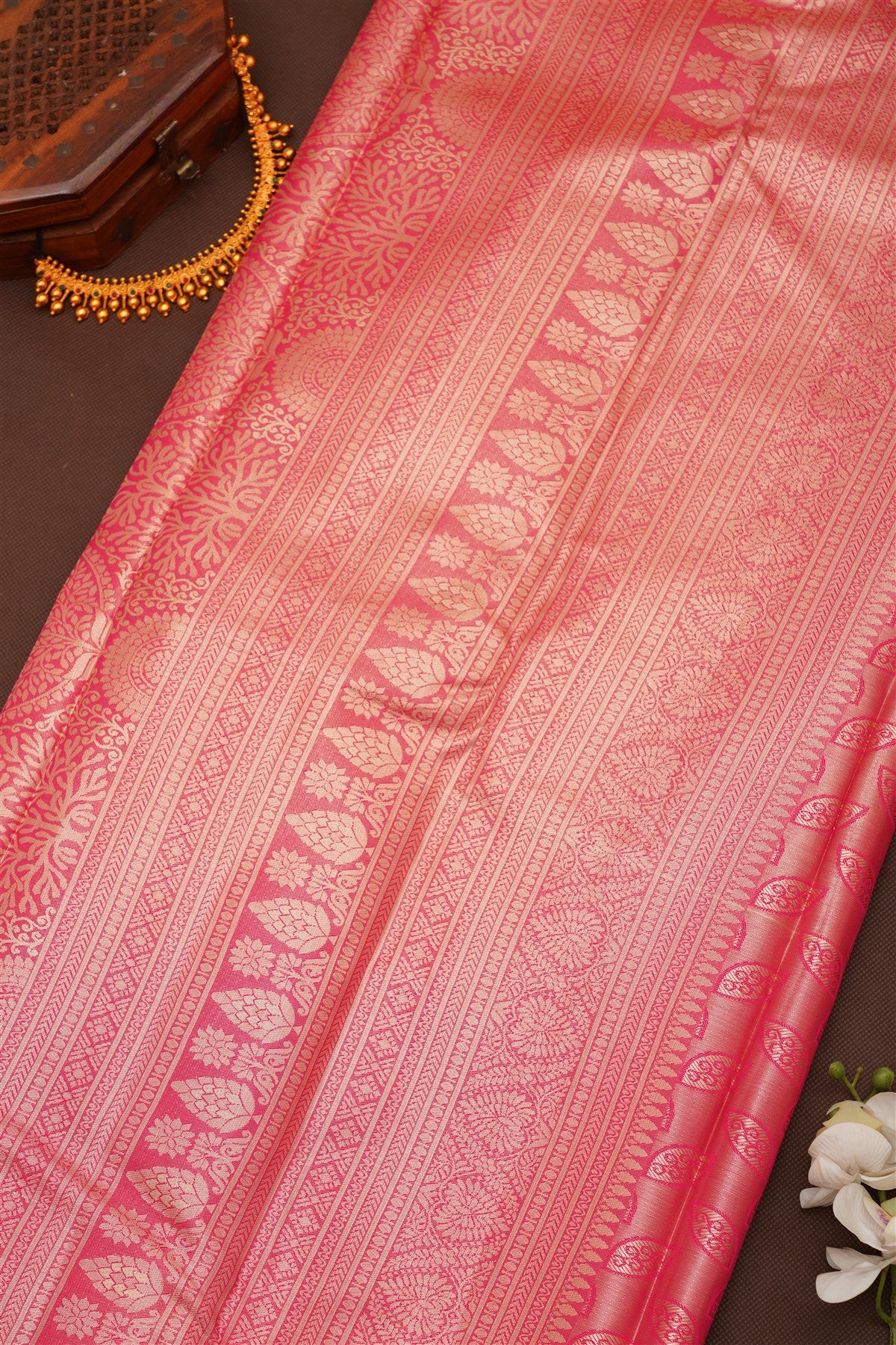 Semi Pattu Silk Blend Sea Green Saree