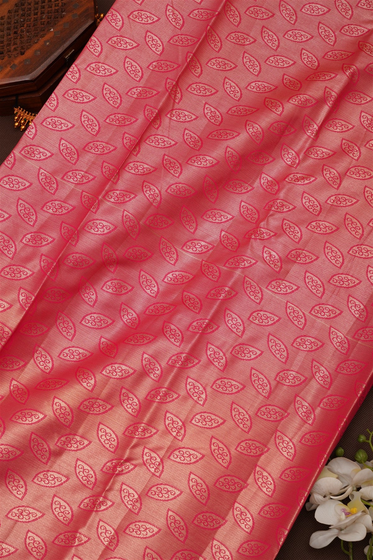 Semi Pattu Silk Blend Yellow Saree