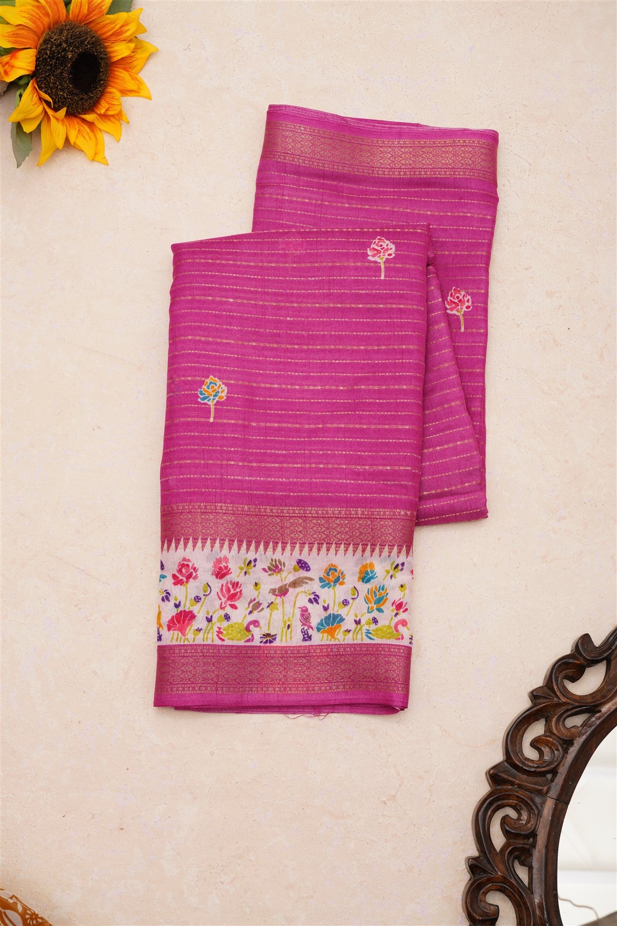 Fancy Dola Silk Purple Saree