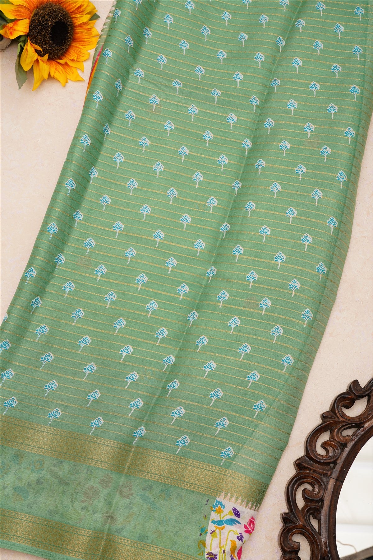 Fancy Dola Silk Light Green Saree