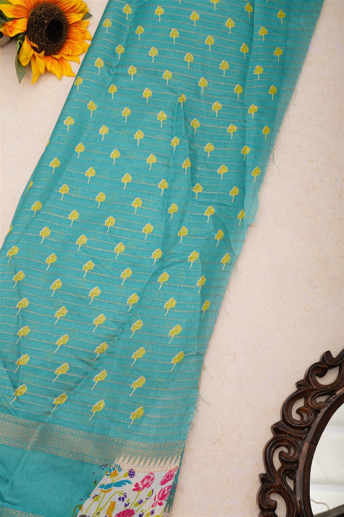 Fancy Dola Silk Light Sea Green Saree