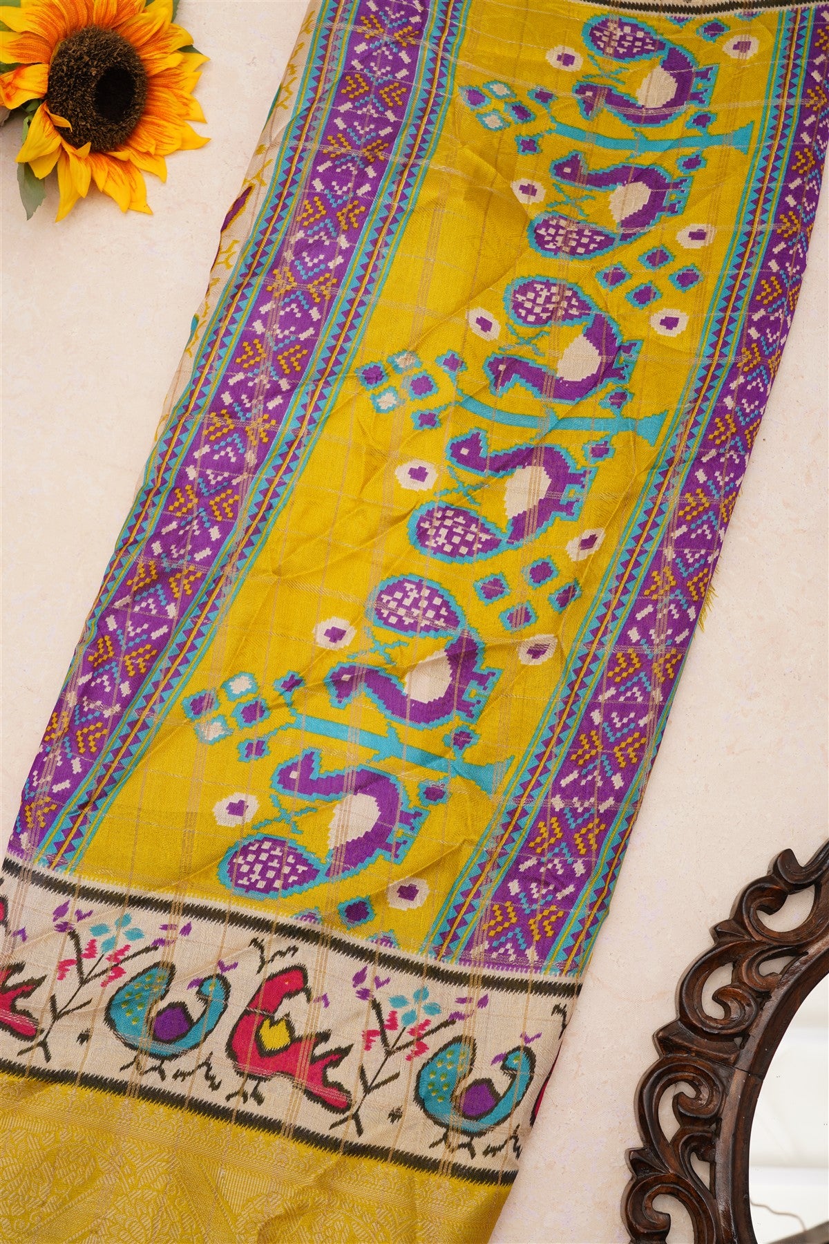 Fancy Viscose Georgette Violet Saree