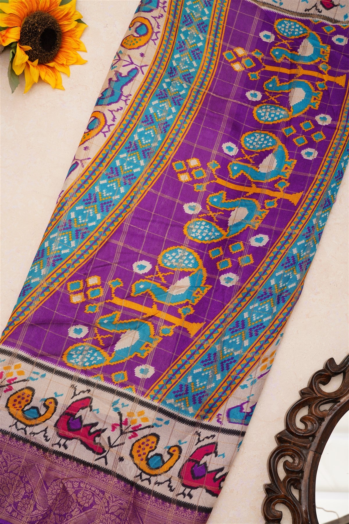 Fancy Viscose Georgette Blue Saree