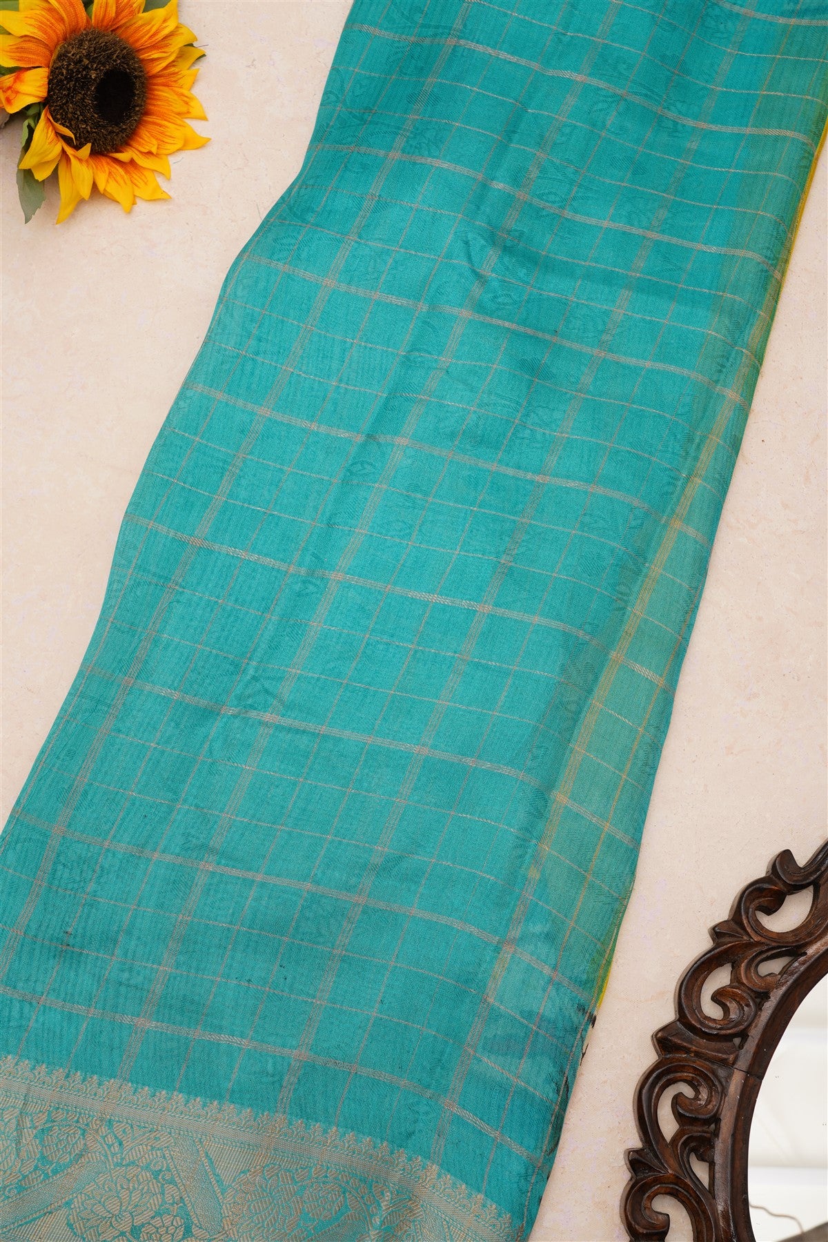 Fancy Viscose Georgette Lime Green Saree
