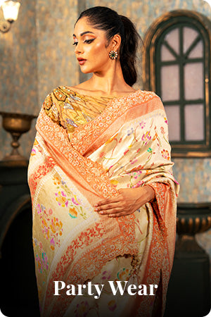 Bhagalpur Matka Silk Blue Saree